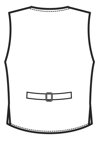 033300 gilet unisex doppiopetto B